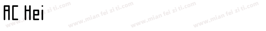 AC Hei字体转换